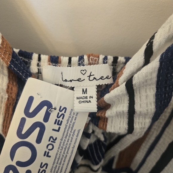 NWT Love Tree Striped Summer Dress - Picture 2 of 8